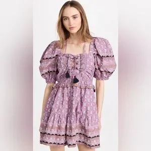 Sea New York | Dresses | Sea Perry Border Puff Sleeve Dress
